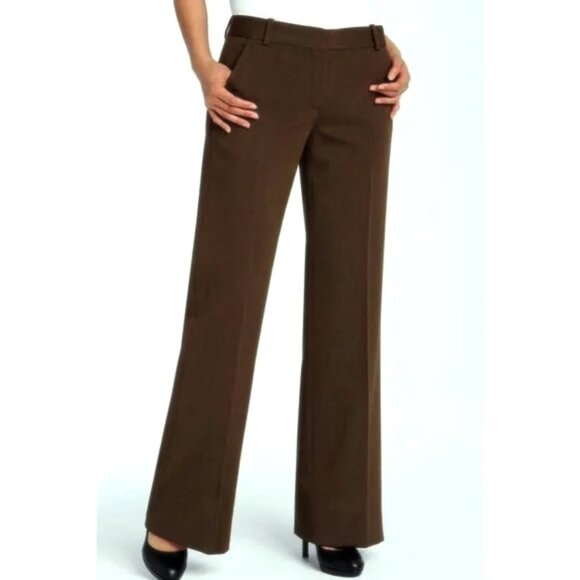 Theory Brown Low Rise Vintage Pants-size 6 - Picture 1 of 6